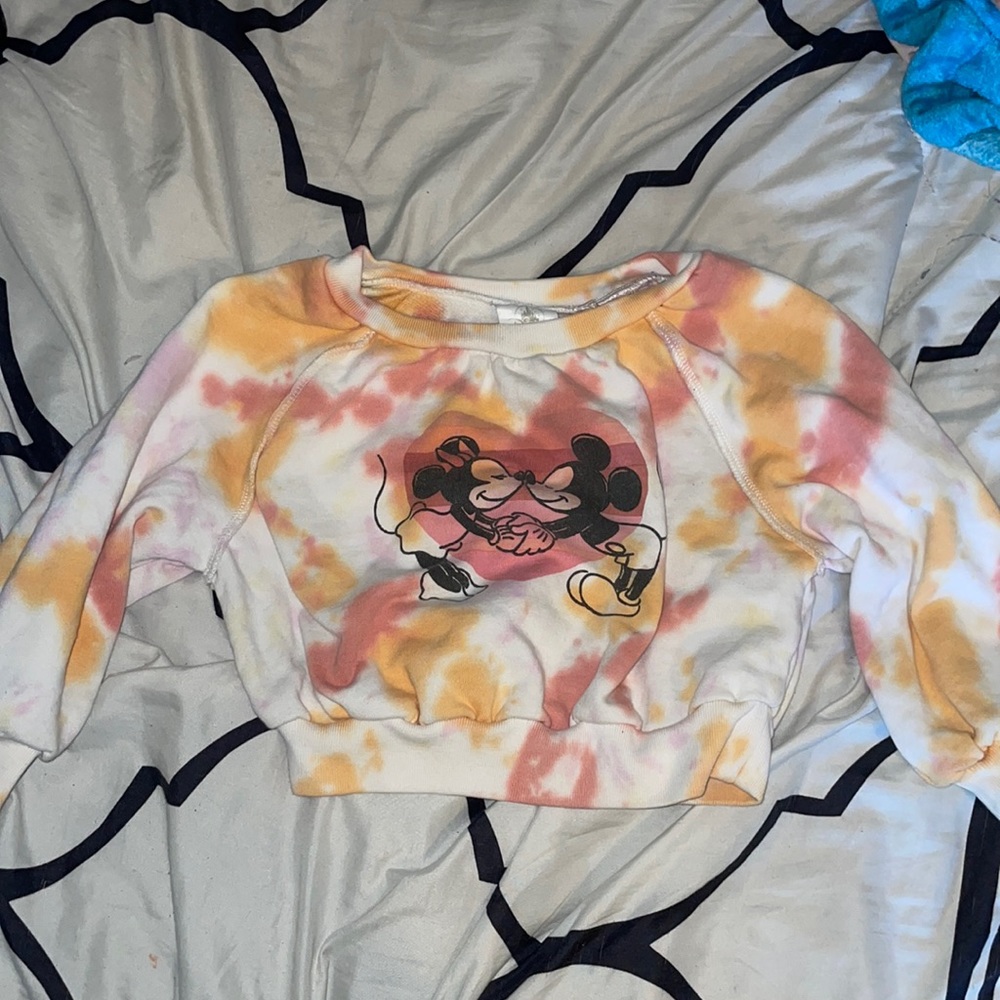 Disney Parks Mickey and Minnie Mouse Tie-Dye Sweatshirt for Kids